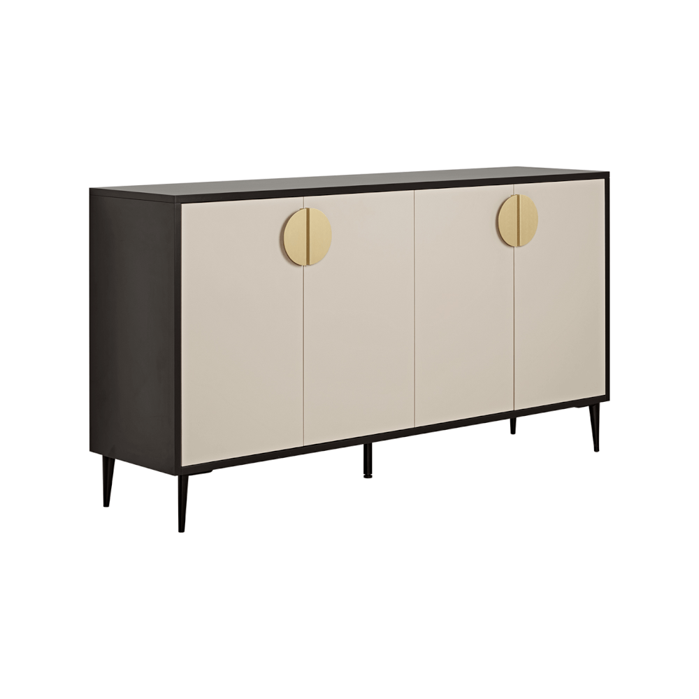 ตู้เก็บของ PROCRAFT รุ่น MONOLIT โมเดล C11 ขนาด 160*40*85 CM สีเบจและดำ